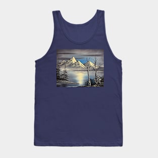 Purple Mountain Landscape Tank Top